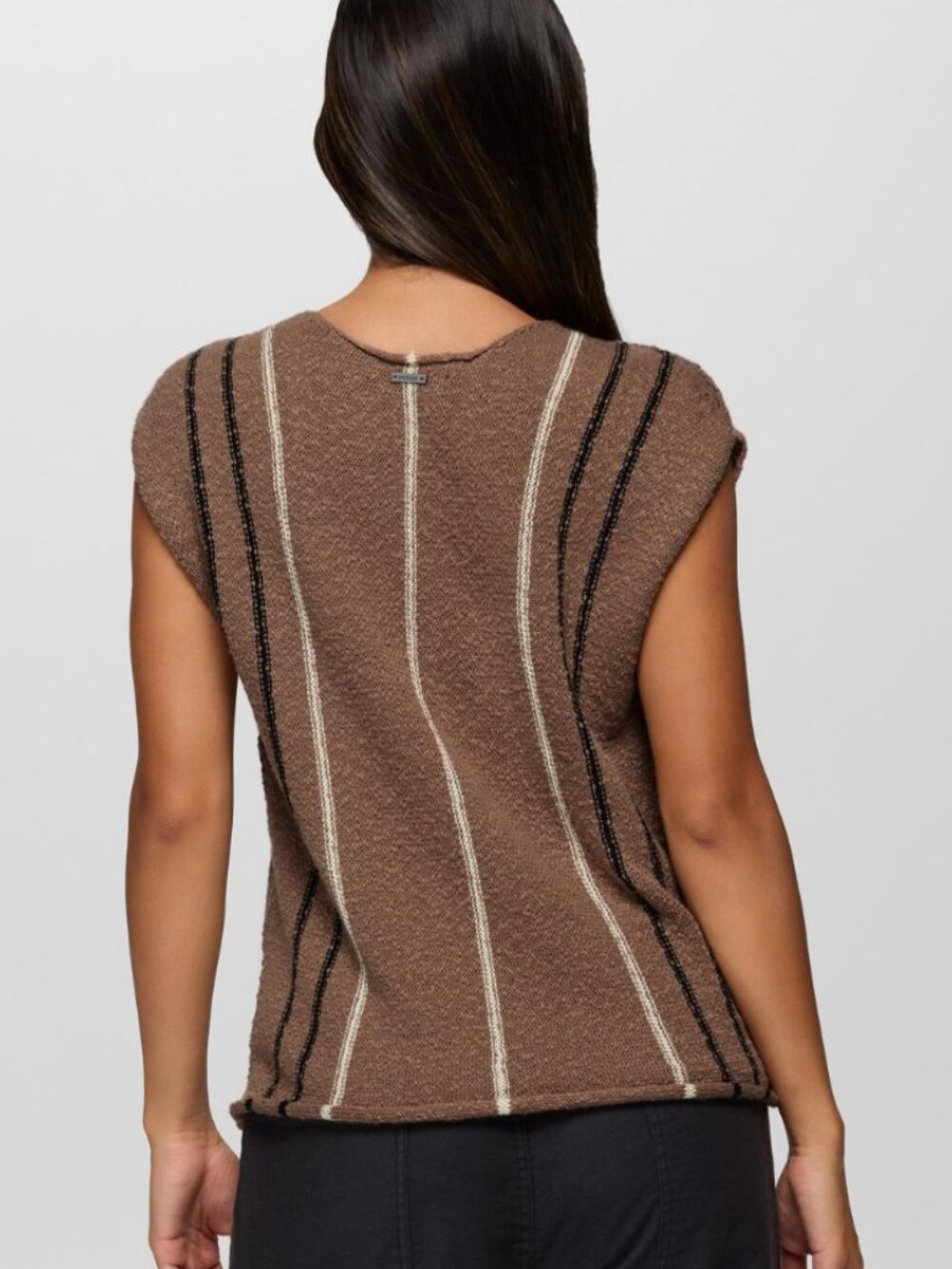 prAna Wave Maker Sweater Top Shroom Medium NWT Organic Cotton Boho $79 - Picture 2 of 9
